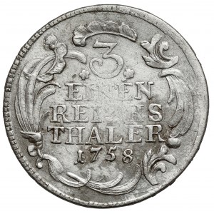 Prussia, Frederick II the Great, 1/3 of a thaler 1758