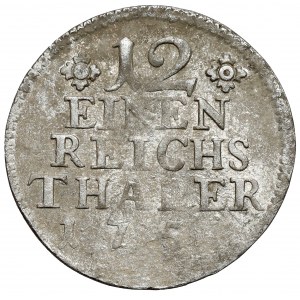 Prussia, Frederick II, 1/12 thaler 175?