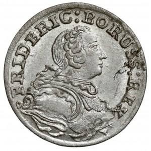 Śląsk, Fryderyk II Wielki, 3 krajcary 1753-B, Wrocław