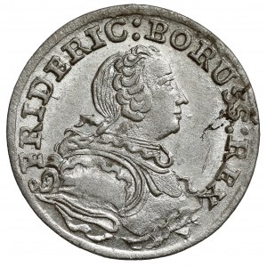 Slezsko, Fridrich II. velký, 3 krajcary 1753-B, Vratislav