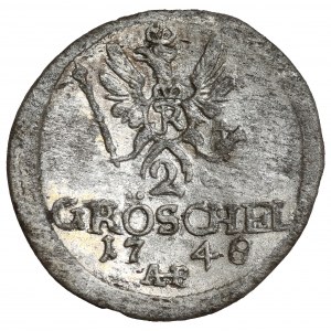 Sliezsko, Fridrich II Veľký, 2 greszle 1748 AHE, Wrocław