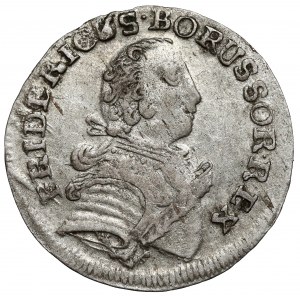 Prusy, Fryderyk II, 3 gröscher 1752-E, Königsberg