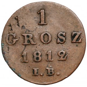 Księstwo Warszawskie, Grosz 1812 IB
