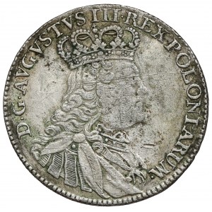 August III Sas, Ort Leipzig 1755 EC - malá busta