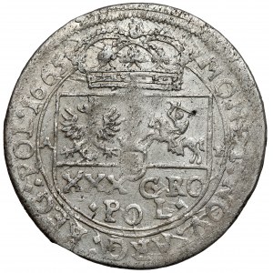 Johannes II. Kasimir, Tymf Krakau 1665 AT - sehr schön