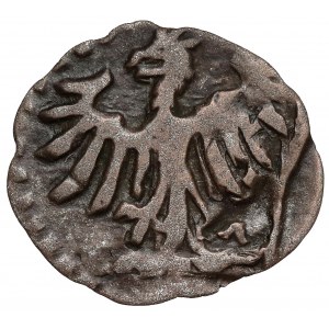 Ladislaus III Varna, Kraków denarius - double struck