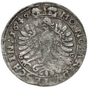 Slezsko, Ferdinand III, 3 krajcary 1649 GG, Cieszyn - velmi vzácné