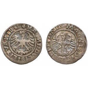 Zygmunt I Stary, Półgrosz Wilno 1520-1525, zestaw (2szt)