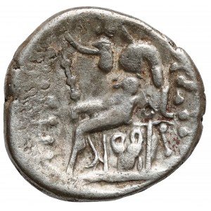 Řecko, Sogdiana, Buchara, napodobenina Euthydemovy tetradrachmy (200-180 př. n. l.).