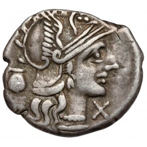 Republik, Sextus Pompeius Faustulus (137 v. Chr.) Denarius