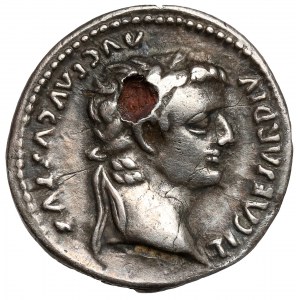 Tiberius (14-37 n. Chr.) Denarius Subaeratus
