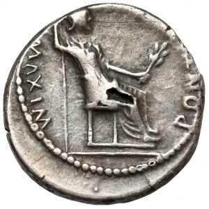 Tiberius (14-37 n. Chr.) Denarius Subaeratus
