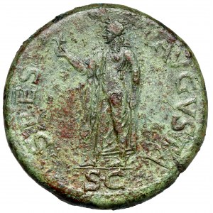 Claudius (41-54 n. Chr.) Sesterz, Rom - SPES AVGVSTA