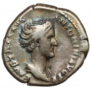 Faustína I. Staršia (138-141 n. l.) Denár, Rím - portrét cisára