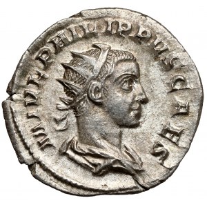 Filip II, syn Filipa I. Arabského (247-249 n. l.) Antonín, Rím - nar. pekne