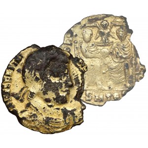 Valentinián I. (364-375 n. l.) Solidus Subaeratus - vzácny