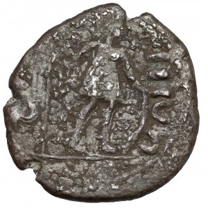 Regnum Barbaricum, imitácia denára (3.-4. storočie n. l.) - v prilbe