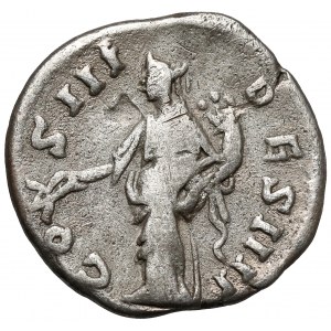 Regnum Barbaricum, Nachahmung des Hadrian-Denars (3.-4. Jahrhundert n. Chr.).