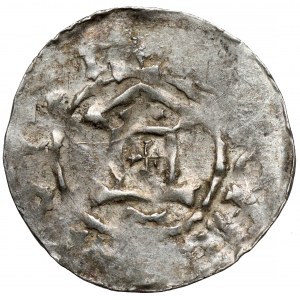 Otto III. und Adelaide (983-1002), Denar mit Kapelle