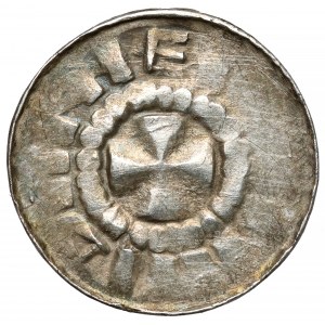 CNP II cross denarius - with shrine