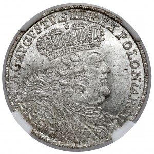 August III Sas, Leipzig 1753 Doppelgoldmünze - 8 GR - massiv