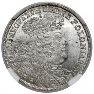 August III Sas, Lipsko 1753 dvojitá zlatá minca - 8 GR - masívna