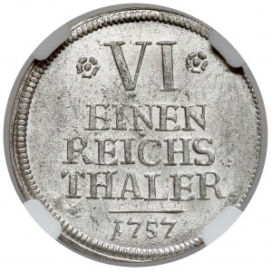 Brandenburg-Ansbach, Alexander, 1/6 Taler 1757
