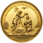 Medal chrzcielny 1882 - ZŁOTO - Maria Władysława Kronenberg