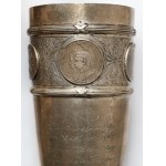 Kluczbork, Silver Prize Cup with coins for Carl von Jordan 1920