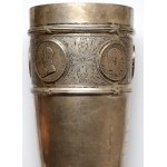 Kluczbork, strieborný pohár s mincami pre Carla von Jordana 1920
