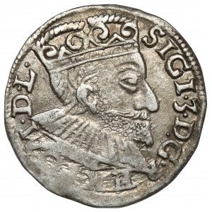 Zygmunt III Waza, Trojak Poznań 1593 - szeroka twarz