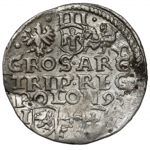 Sigismund III. Wasa, Trojak Bydgoszcz 1595 - Kreuz - als POLD