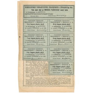 Warsaw Transport and Shipping Society, Em.1, 5x 250 mkp 1921