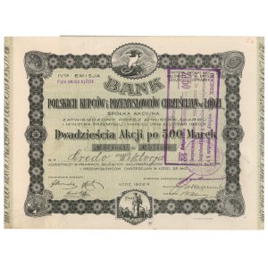 Bank of Polish Merchants and..., Em.4, 20x 500 mkp