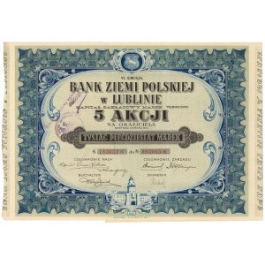 Banka polských zemí v Lublinu, Em.6, 5x 210 mkp 1921