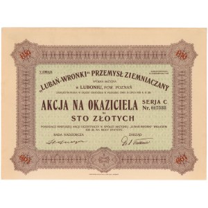 LUBAŃ-WRONKI Bramborářský průmysl v Luboni, Em.5, PLN 100