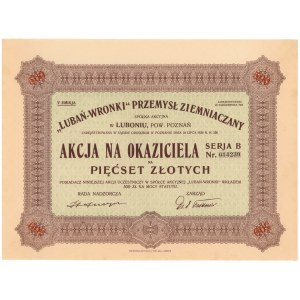 LUBAŃ-WRONKI Potato Industry in Luboń, Em.5, 500 PLN