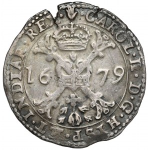 Netherlands, Charles II, Patagon 1679 - Antwerp