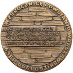ZŁOTY Medal 25. rocznica Powstania Warszawskiego 1969 + srebro i brąz - KOMPLET (3szt)