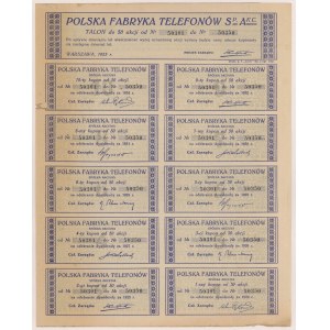 Poľská továreň na telefóny, 50x 1 000 mkp