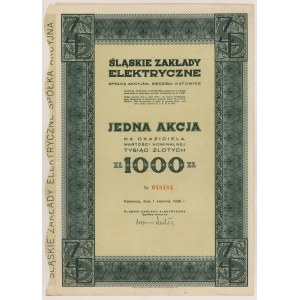 Śląskie Zakłady Elektryczne, 1.000 zł 1939