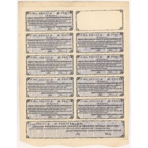 Zakłady Przędzalniczo-Tkackie w Krośnie, Em.5, 25x 500 mkp 1923
