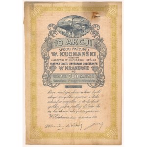 J. Gorecki, W. Kucharski und Ska Fabryka Wyrobów Metalowych, Em.3, 10x 700 mkp 1923