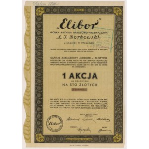 ELIBOR Sp. Akc. Handlowo-Przemysłowa Ł. J. BORKOWSKI, 100 zł