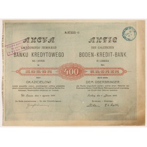 Galician Land Credit Bank in Lviv, 400 kr 1920