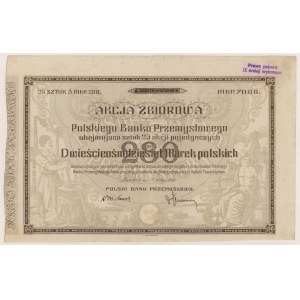 Polnische Bank Przemysłowy, 25x 280 mk Februar 1921