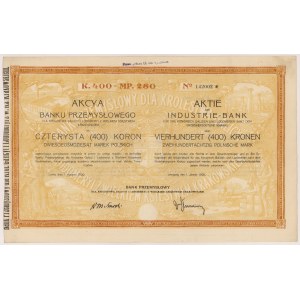 Bank Przemysłowy dla Królestwa Galicyi i Lodomeryi, 400 kr 1920