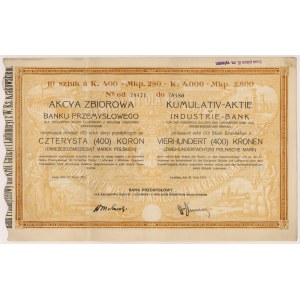 Industrial Bank for the Kingdom of Galicia and Lodomeria, 10x 400 kr 1919