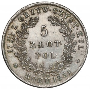 Powstanie Listopadowe, 5 złotych 1831 KG