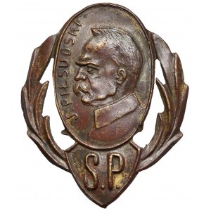 Badge. S.P. J. PIŁSUDSKI - Józef Piłsudski Comprehensive School (?).
